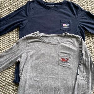 2 vineyard vines long sleeve tee shirts